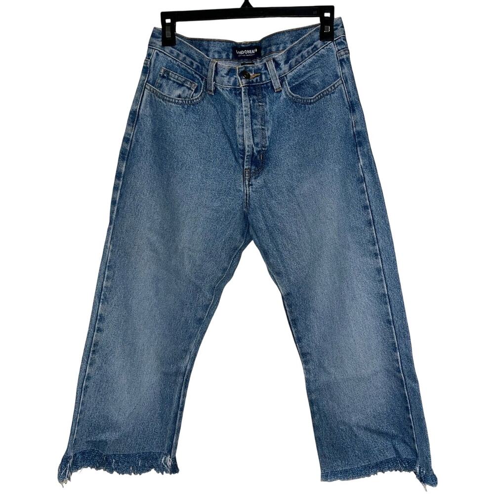 Vintage Capri Frayed Hem Jeans